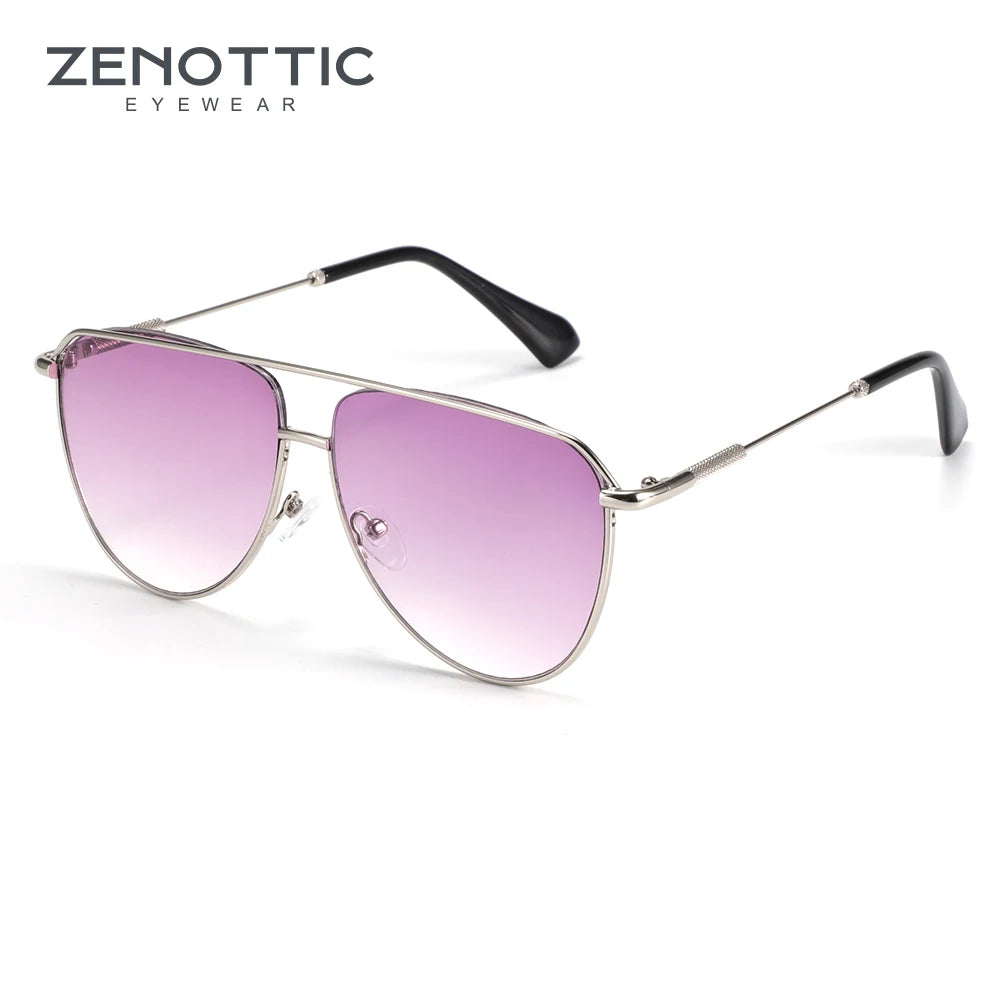 Pilot Double Bridge Gradient Sunglasses