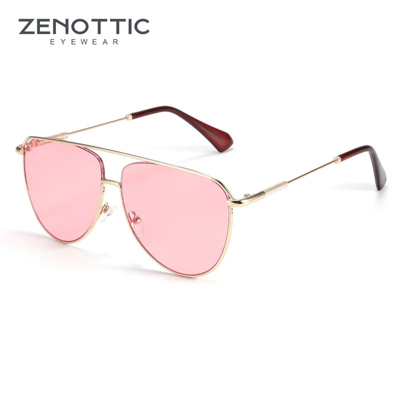 Pilot Double Bridge Gradient Sunglasses