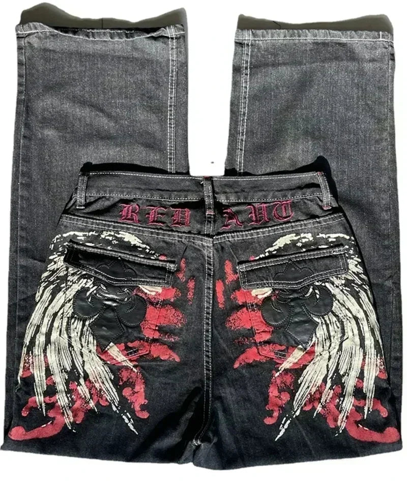 Baggy Wide Leg Black Jeans