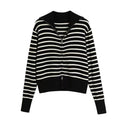Korean Zipper Knit Cardigan