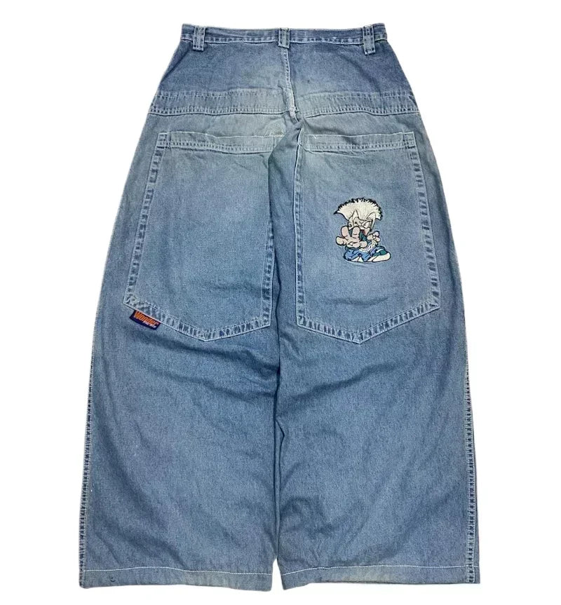 Baggy Wide Leg Black Jeans