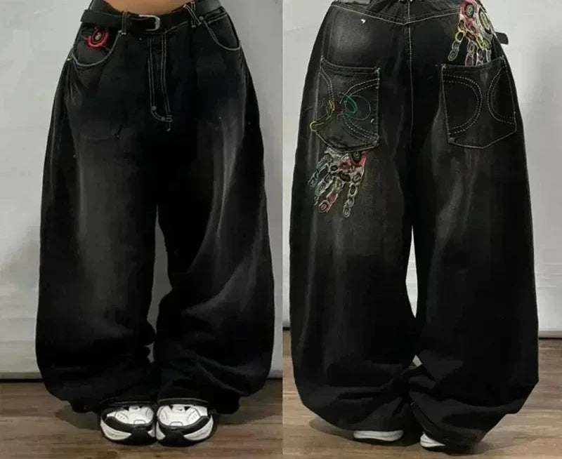 Oversized Mopping Wide Leg Jeans