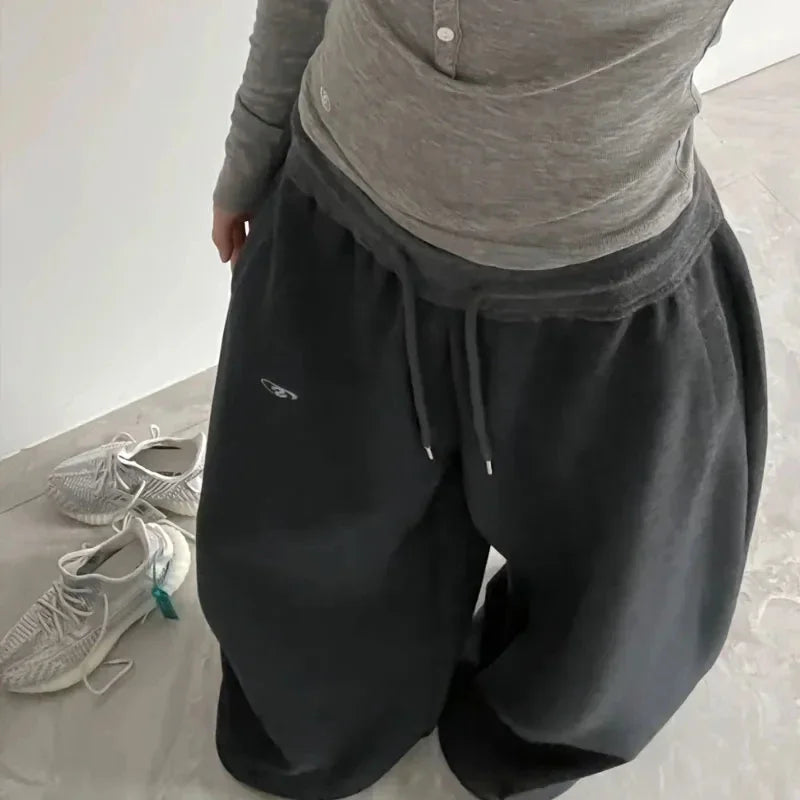 Oversized High Waist Wide Leg Sweatpants