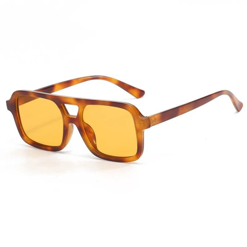 Y2K Small Frame Retro Double Beam Sunglasses