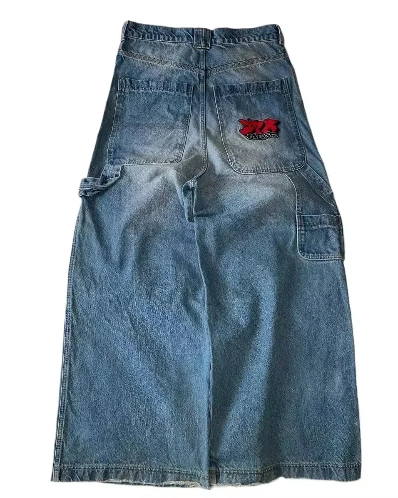 Oversized Mopping Wide Leg Jeans