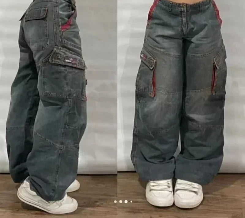 Oversized Mopping Wide Leg Jeans