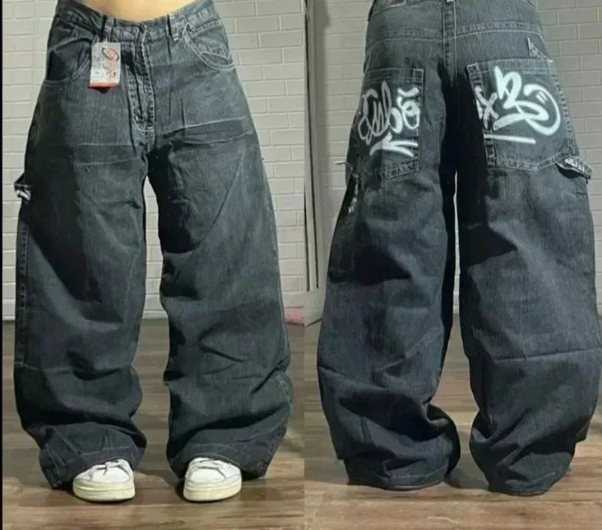 Oversized Mopping Wide Leg Jeans