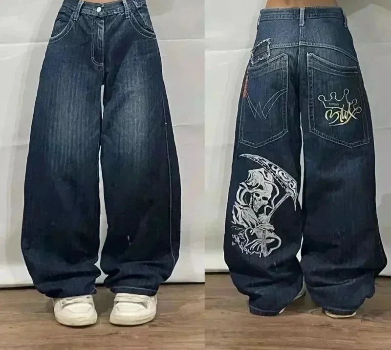 Oversized Mopping Wide Leg Jeans