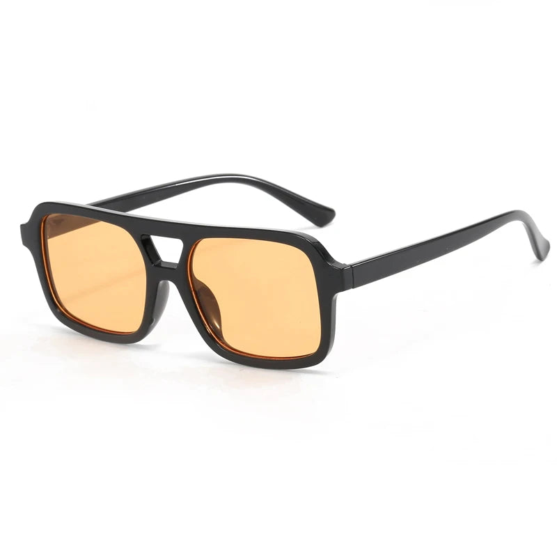 Y2K Small Frame Retro Double Beam Sunglasses