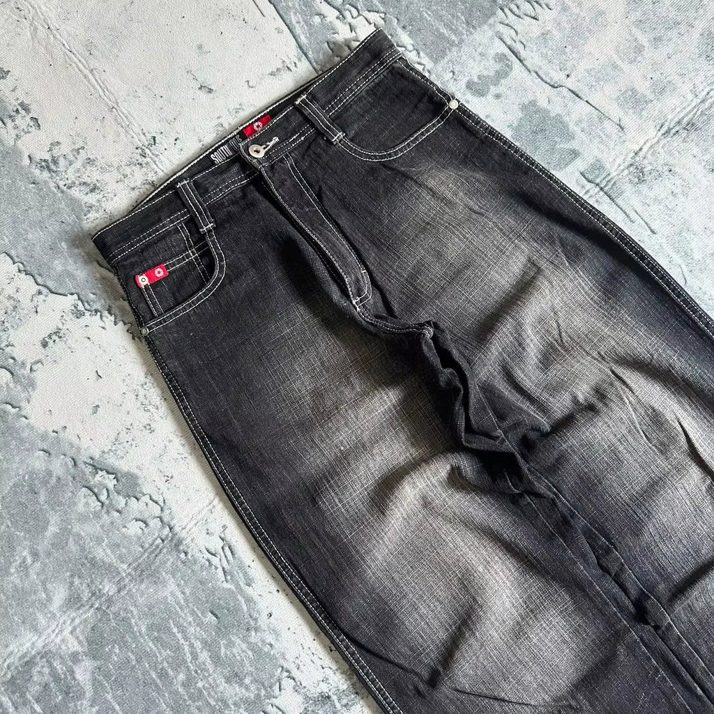 Oversized Mopping Wide Leg Jeans