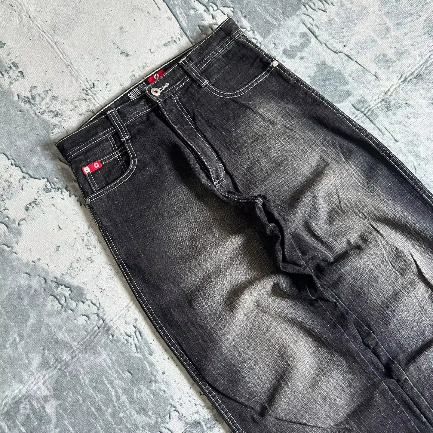 Oversized Mopping Wide Leg Jeans