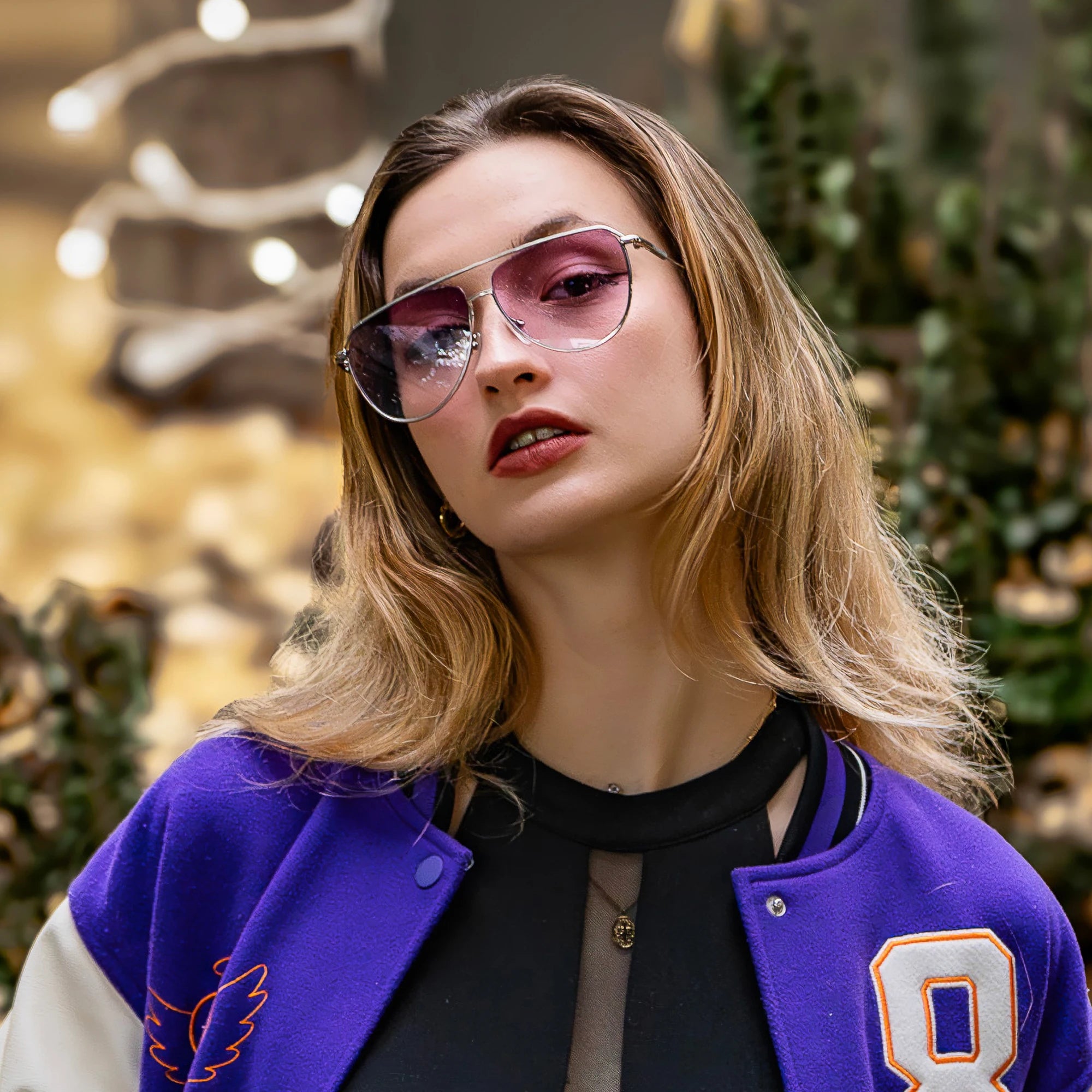 Pilot Double Bridge Gradient Sunglasses