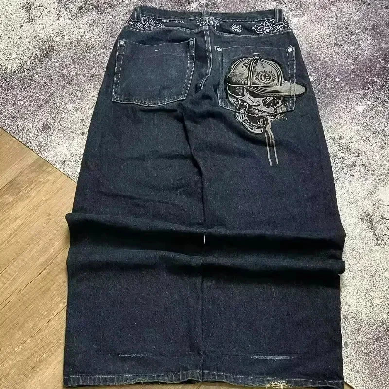 Baggy Wide Leg Black Jeans