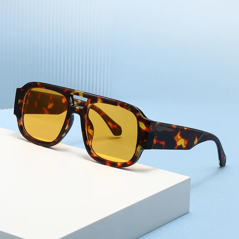 Candy Color Square Sunglasses — 2 Pack