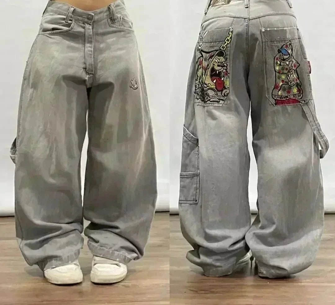 Oversized Mopping Wide Leg Jeans