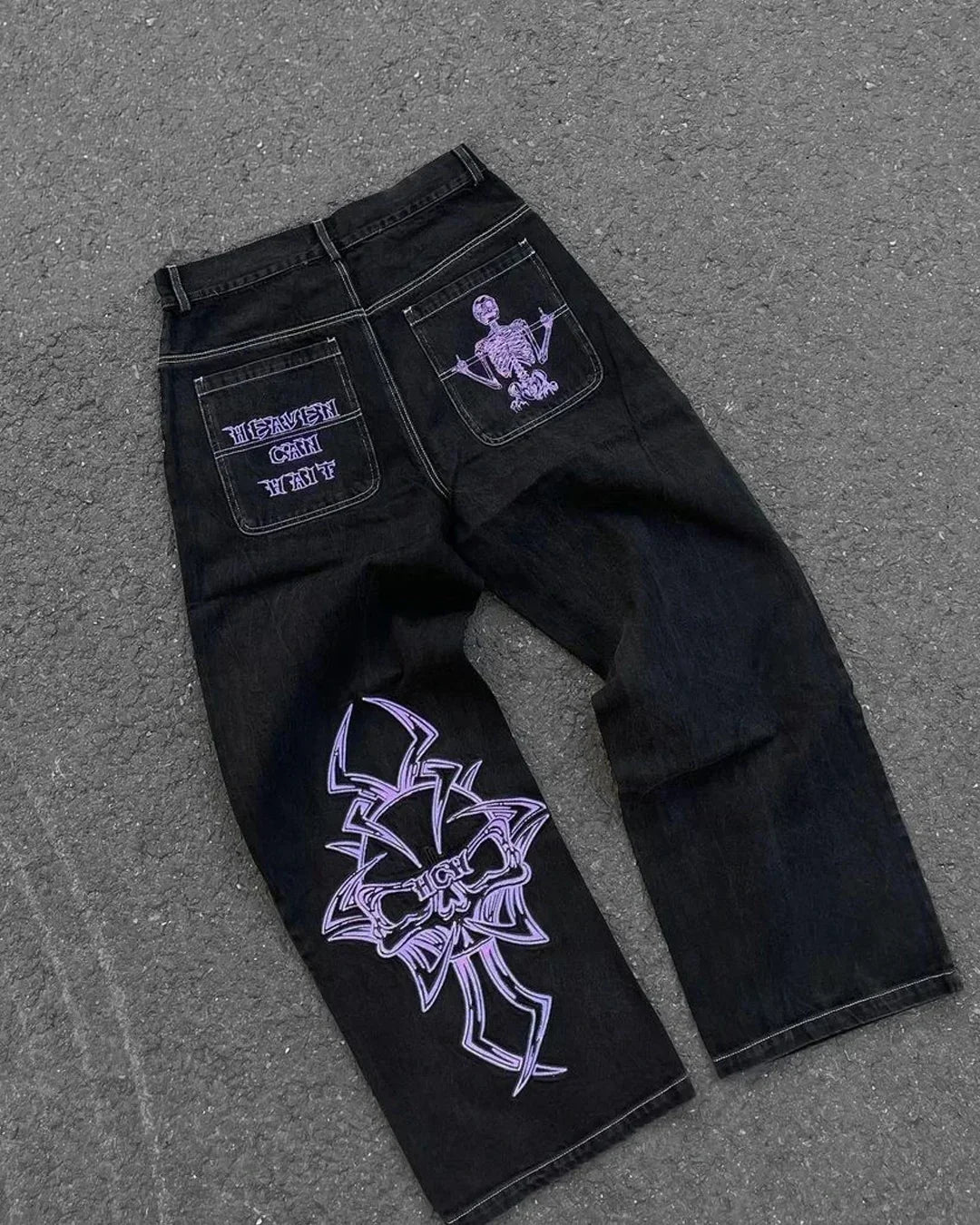 Oversized Mopping Wide Leg Jeans