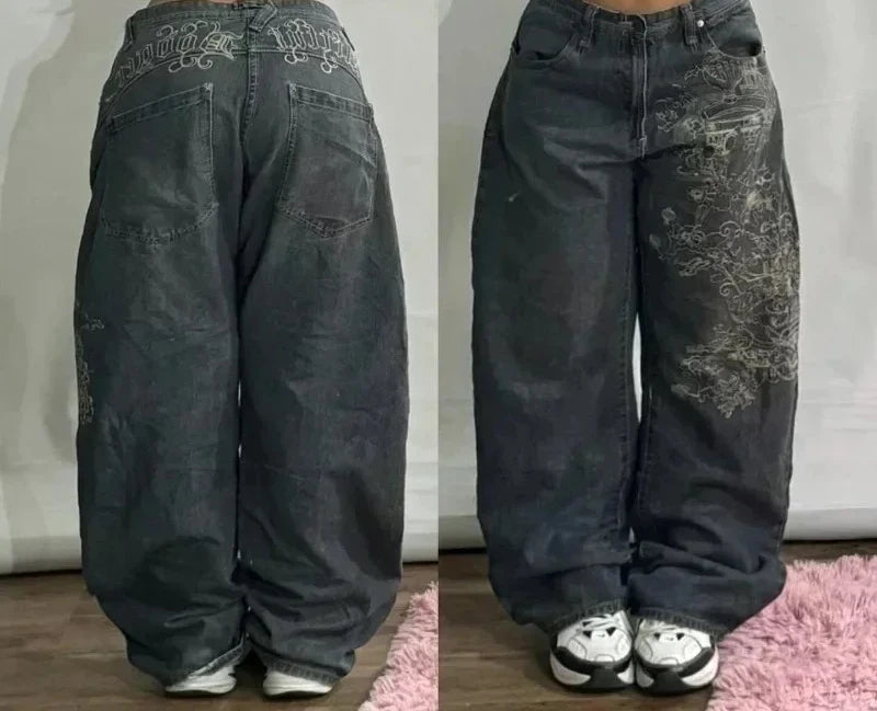 Oversized Mopping Wide Leg Jeans