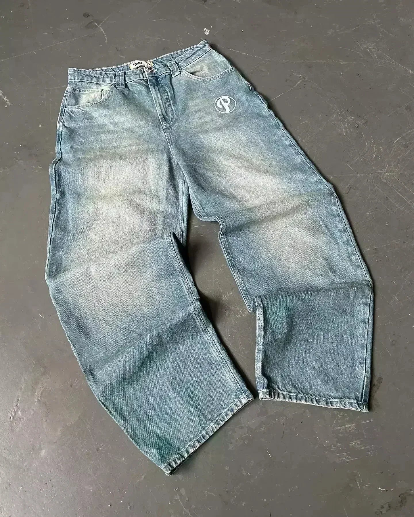 Baggy Wide Leg Black Jeans