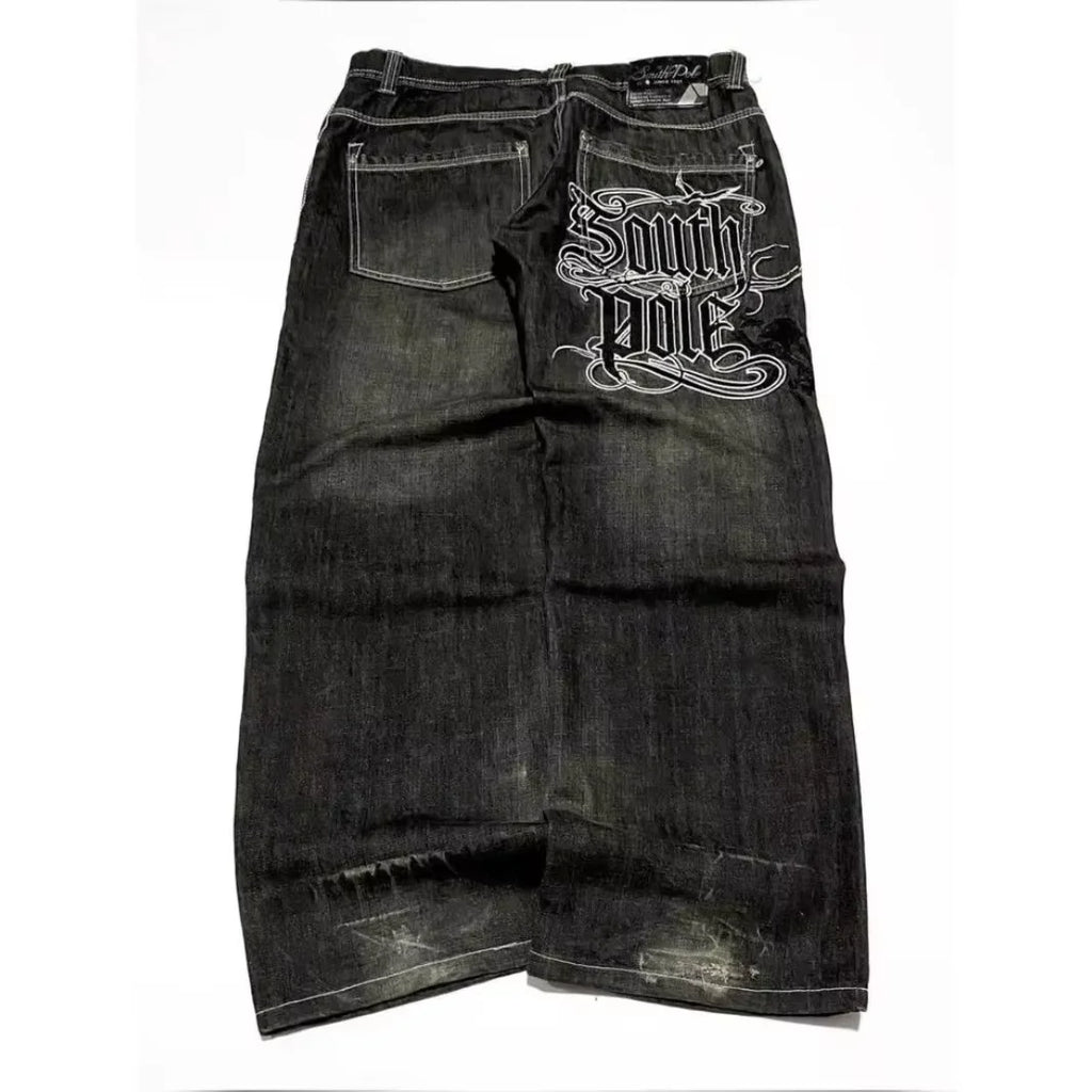 Baggy Wide Leg Black Jeans