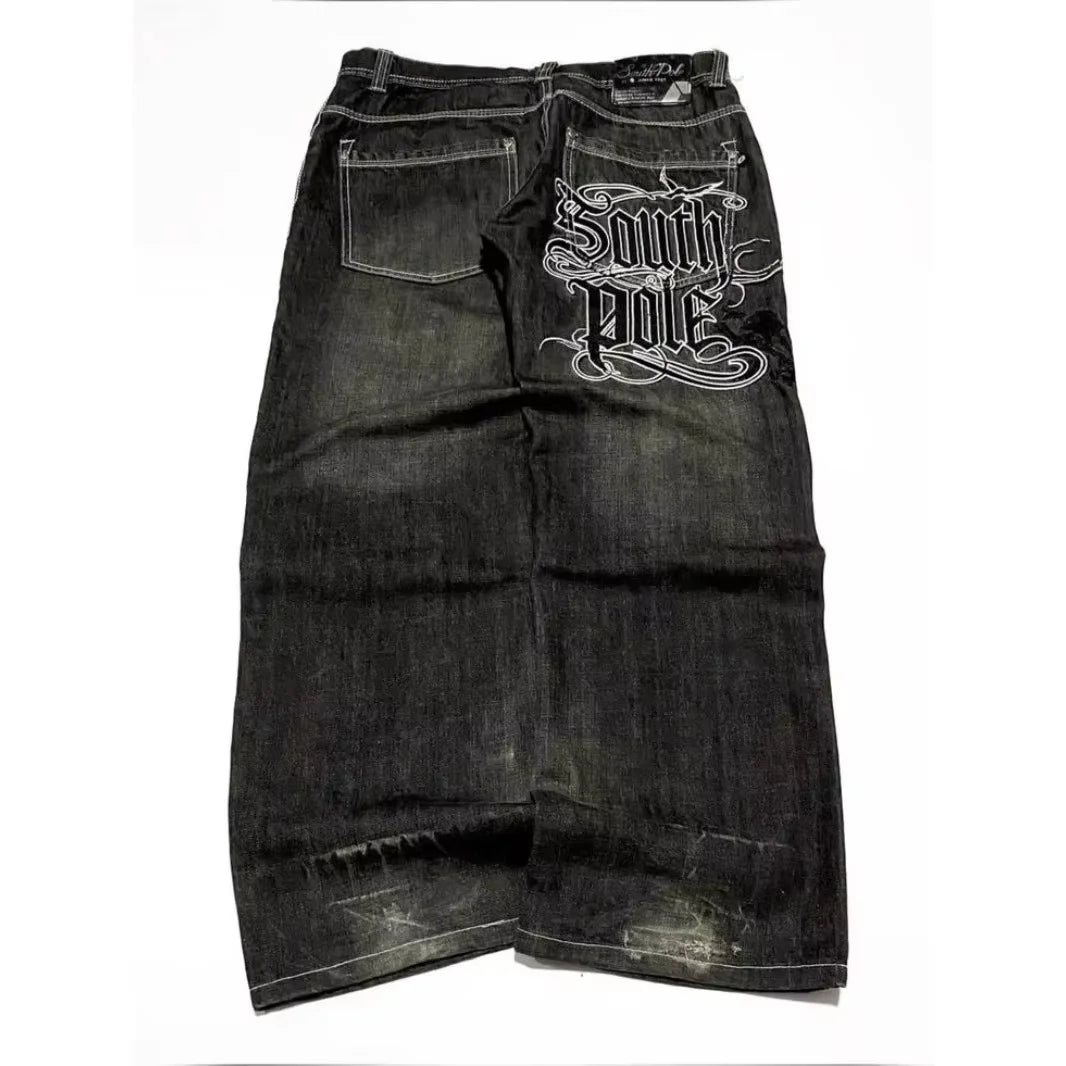 Baggy Wide Leg Black Jeans