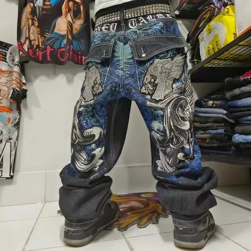 Oversized Mopping Wide Leg Jeans
