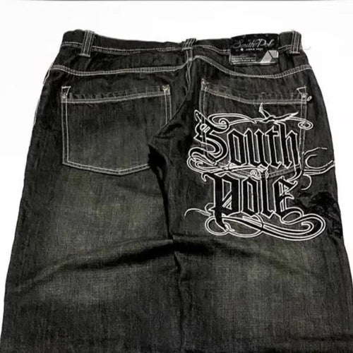 Baggy Wide Leg Black Jeans
