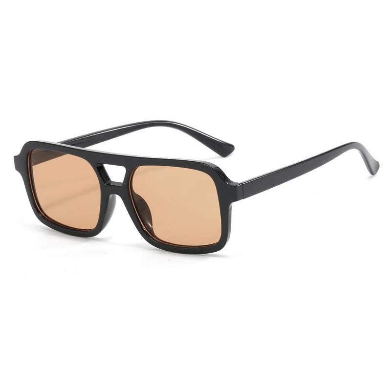Y2K Small Frame Retro Double Beam Sunglasses