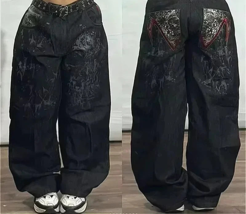 Oversized Mopping Wide Leg Jeans