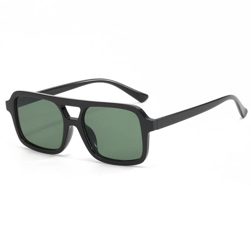 Y2K Small Frame Retro Double Beam Sunglasses
