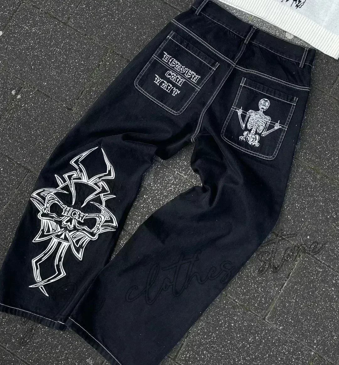 Oversized Mopping Wide Leg Jeans