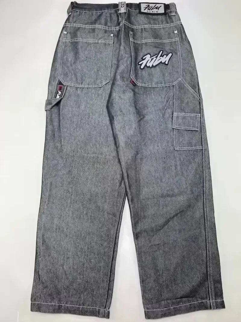 Baggy Wide Leg Black Jeans