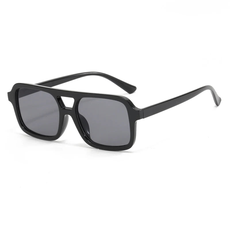 Y2K Small Frame Retro Double Beam Sunglasses