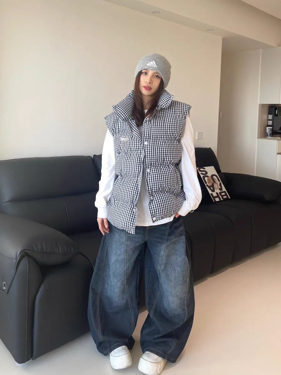 Washed Baggy Wide Leg Jeans