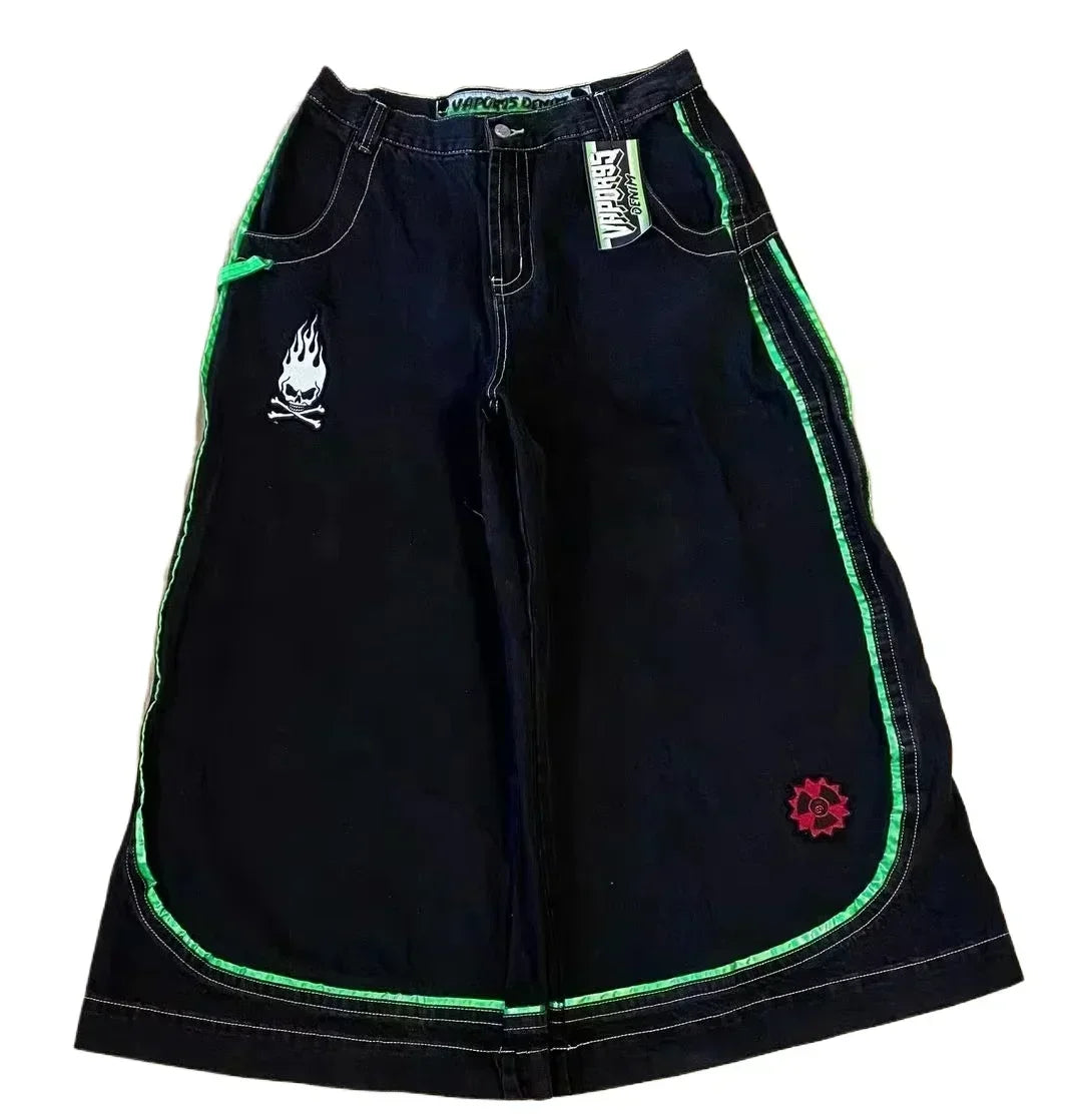 Baggy Wide Leg Black Jeans
