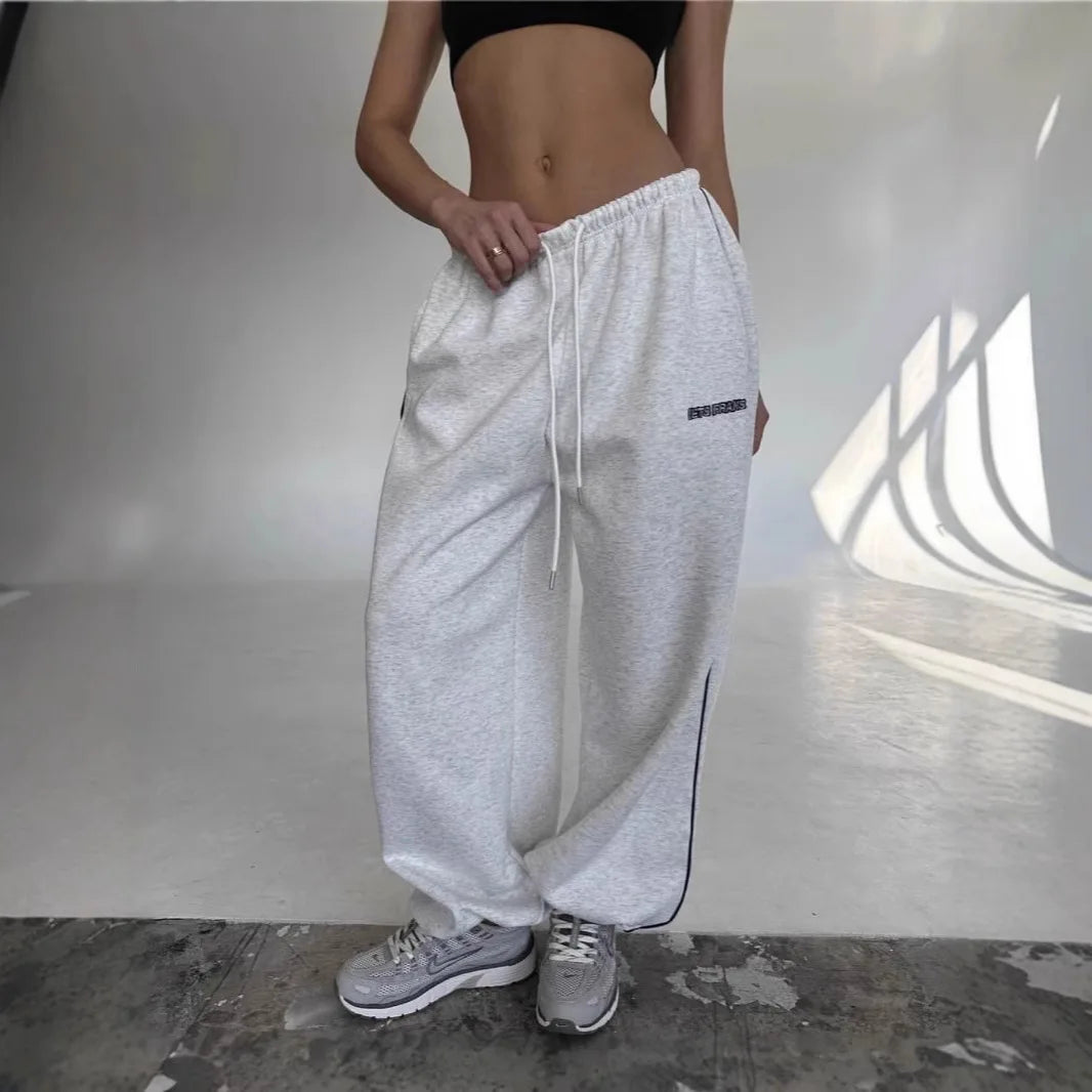Striped Wide Leg Casual Pants