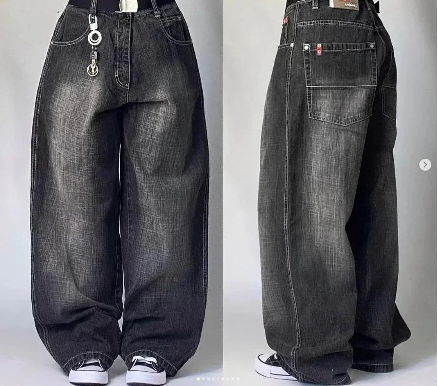 Oversized Mopping Wide Leg Jeans