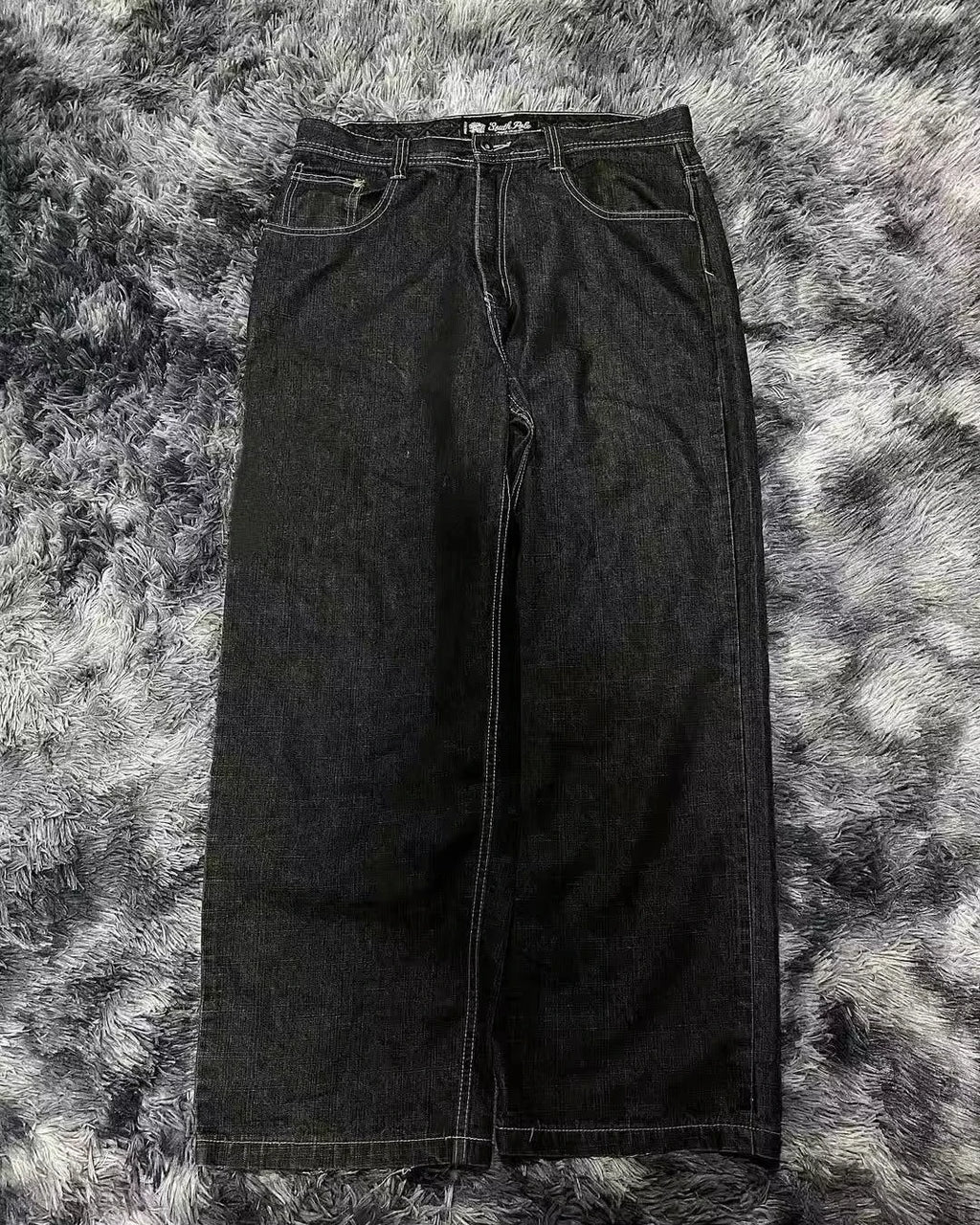 Baggy Wide Leg Black Jeans