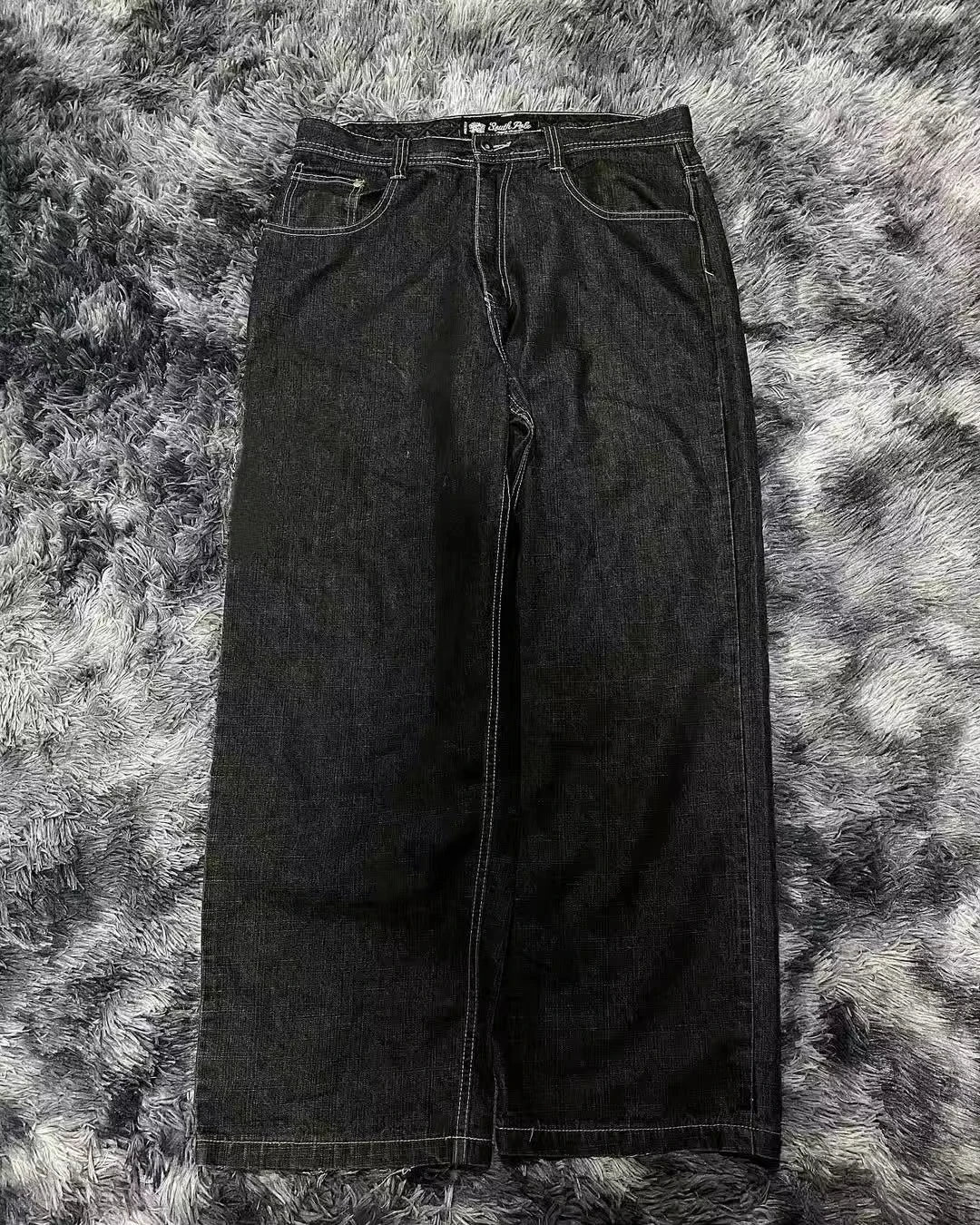 Baggy Wide Leg Black Jeans