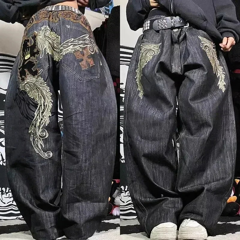 Oversized Mopping Wide Leg Jeans