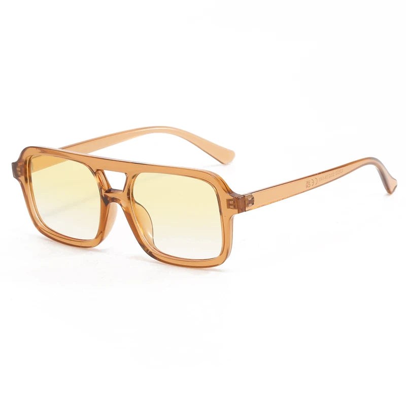 Y2K Small Frame Retro Double Beam Sunglasses