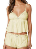 Lace Cami & Shorts Pajama Set
