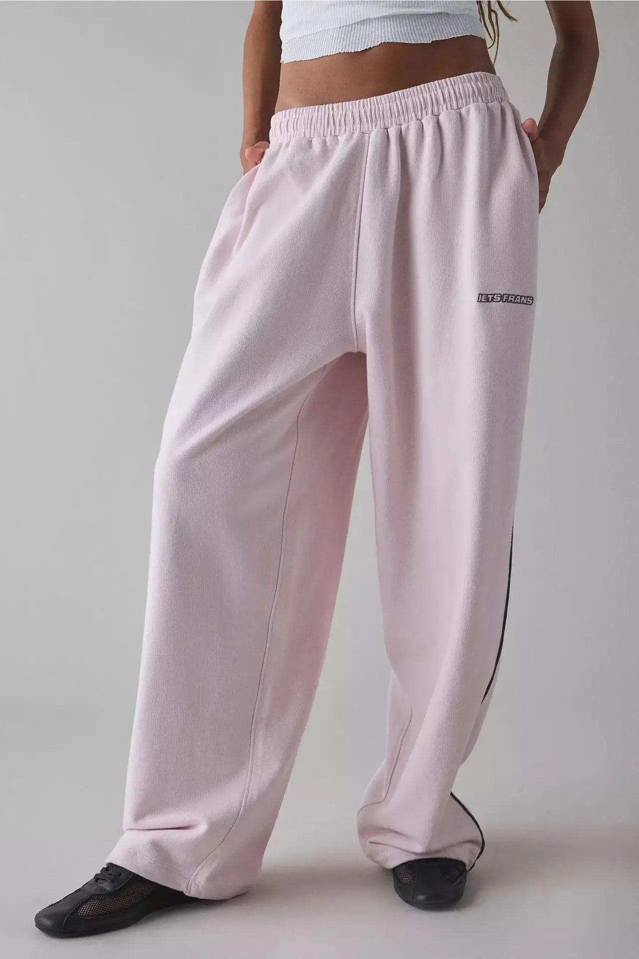 Y2K Letter Embroidery Wide Leg Sweatpants