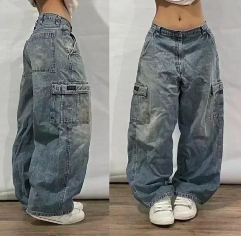 Baggy Wide Leg Black Jeans