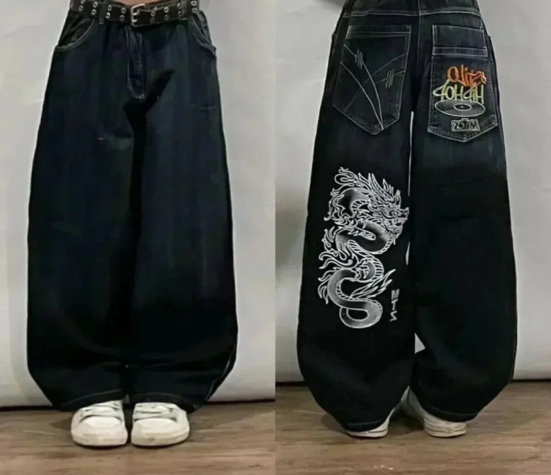 Oversized Mopping Wide Leg Jeans