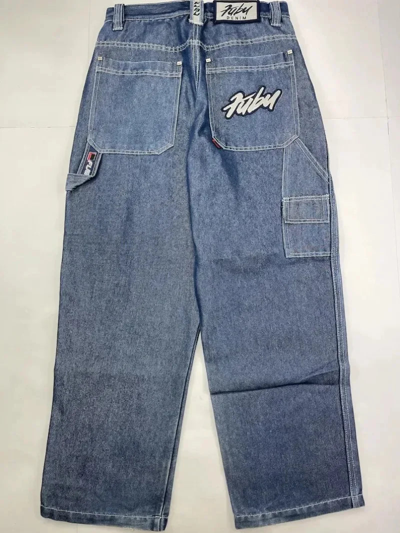 Oversized Mopping Wide Leg Jeans