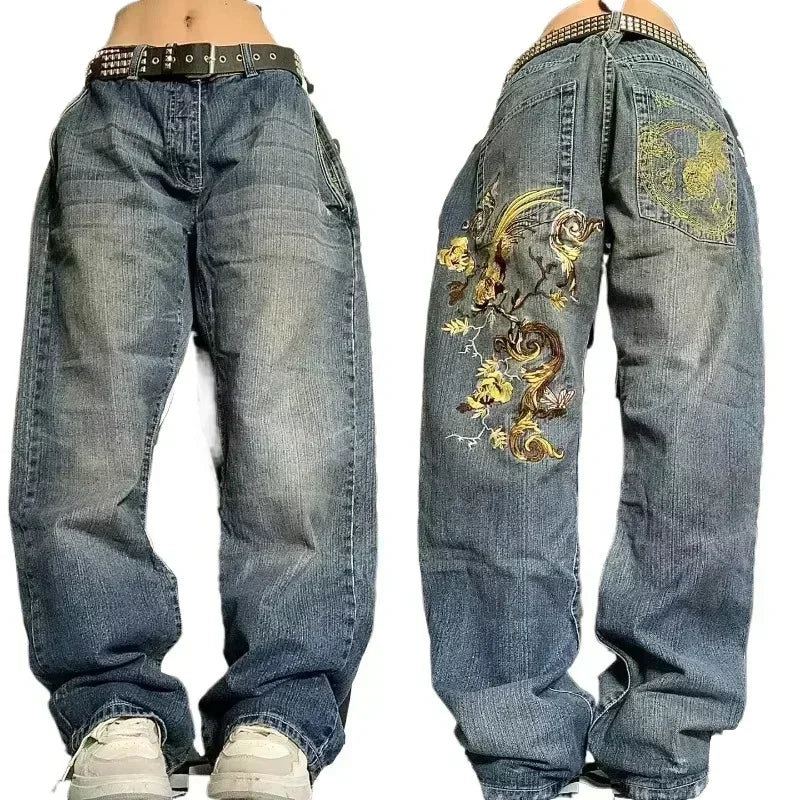 Baggy Wide Leg Black Jeans