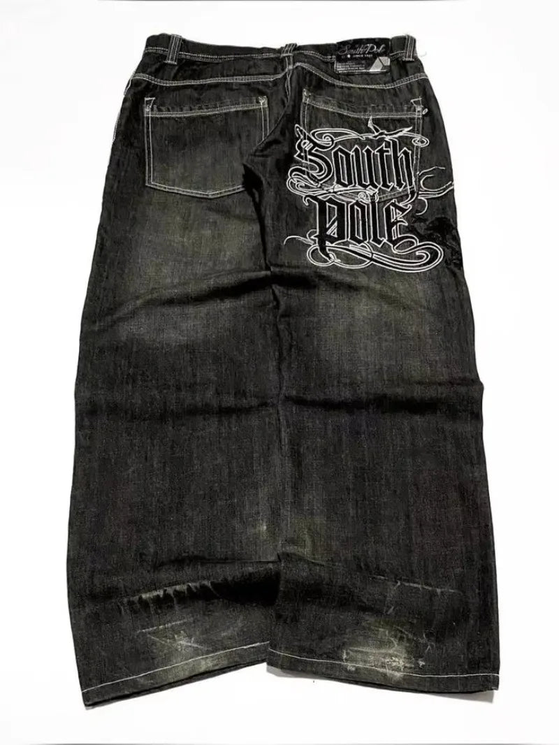 Baggy Wide Leg Black Jeans