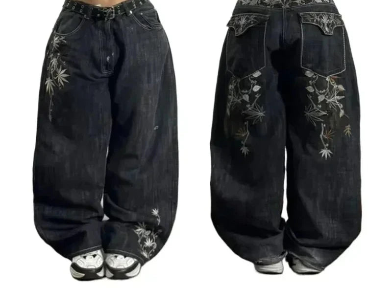 Oversized Mopping Wide Leg Jeans