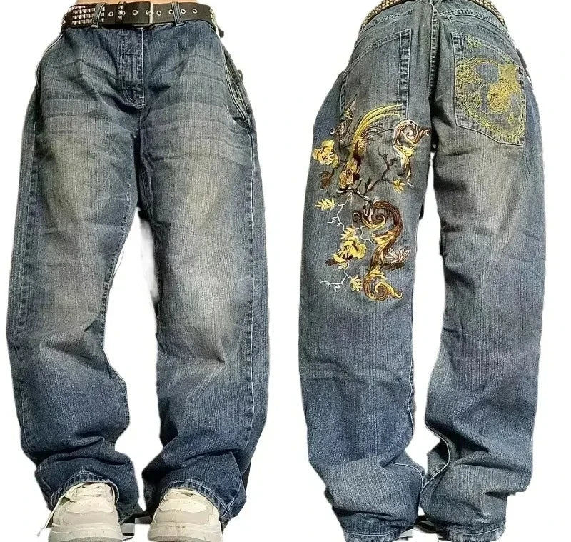 Oversized Mopping Wide Leg Jeans