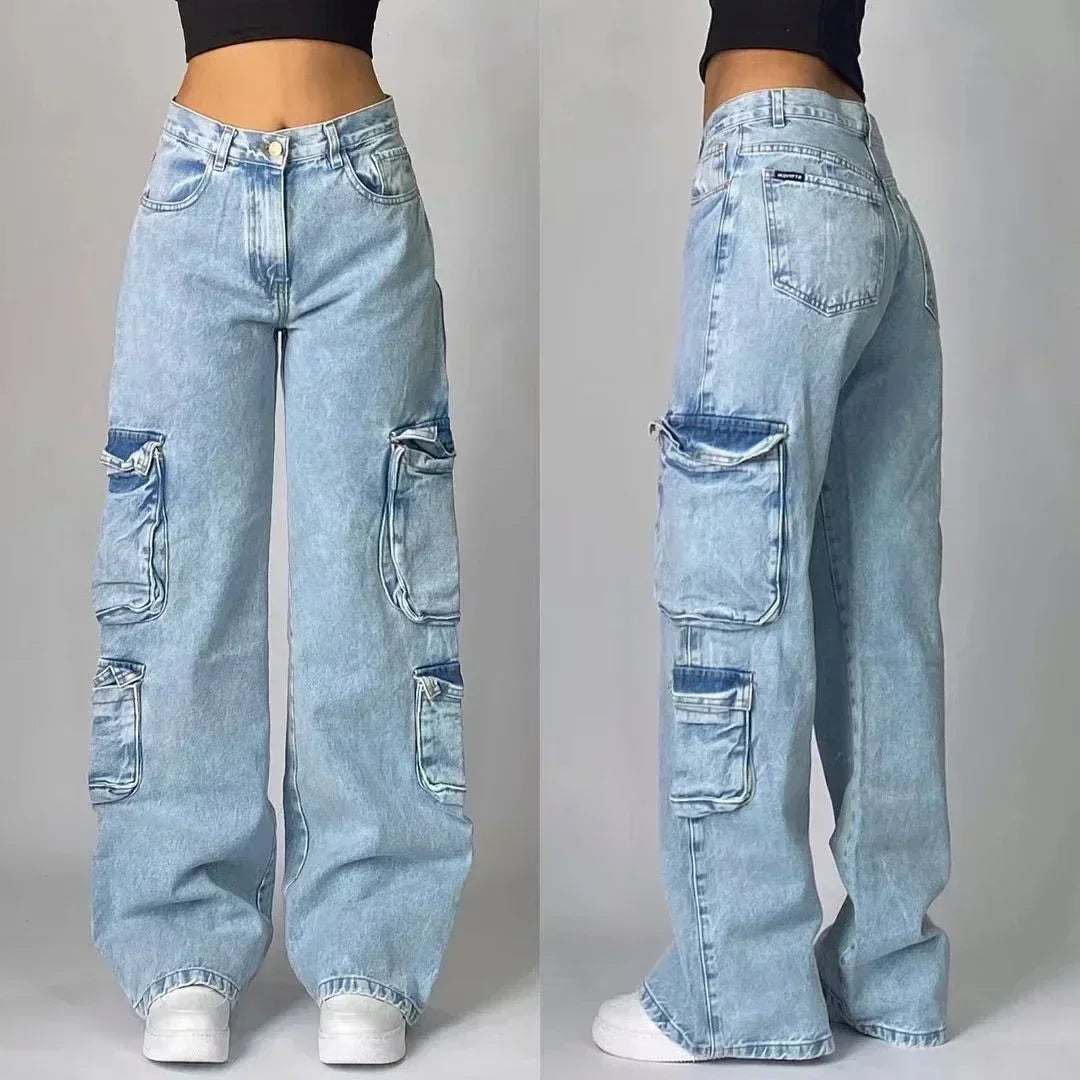 Baggy Wide Leg Black Jeans